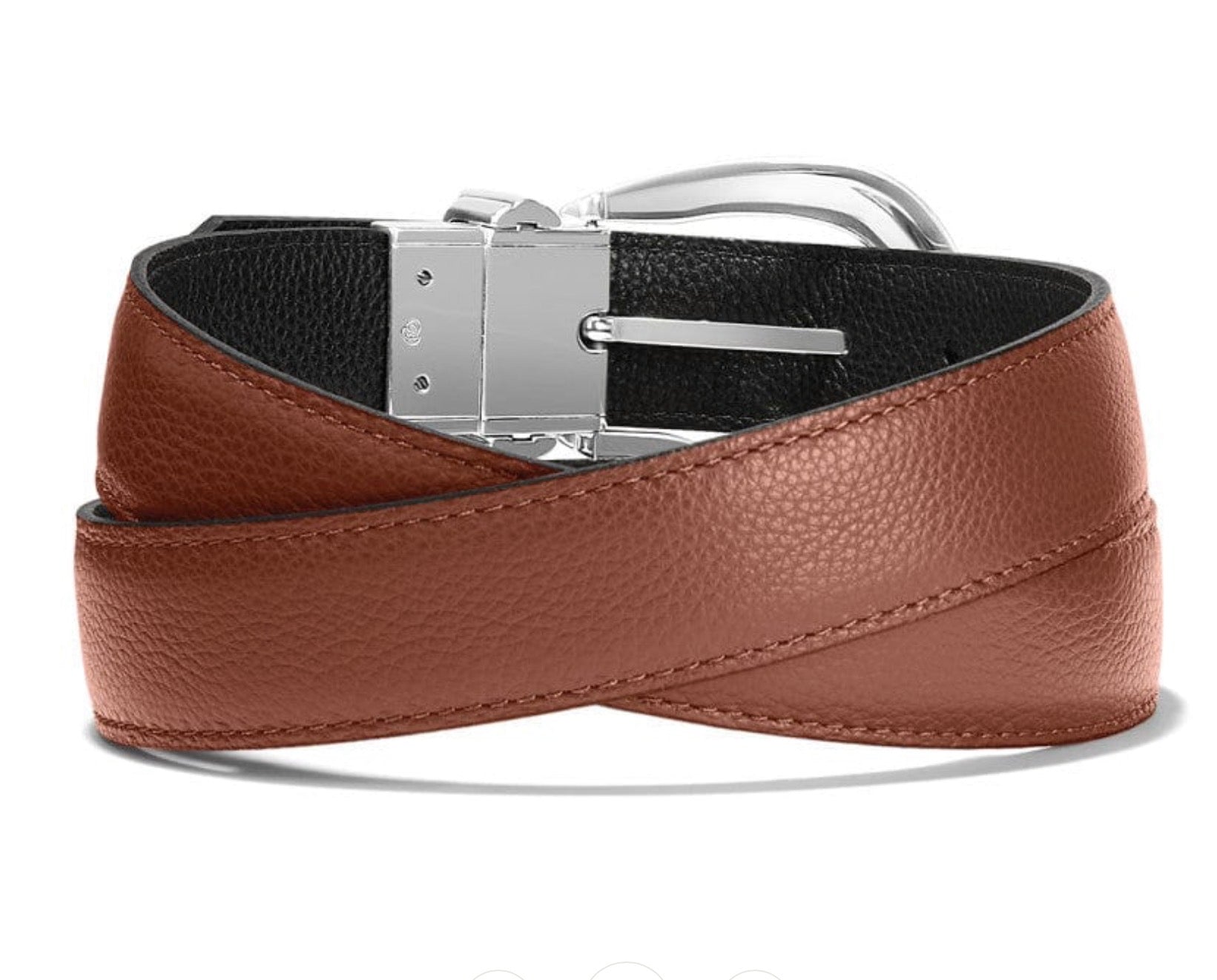 Brighton Really Tough Belt - Bourbon/Black