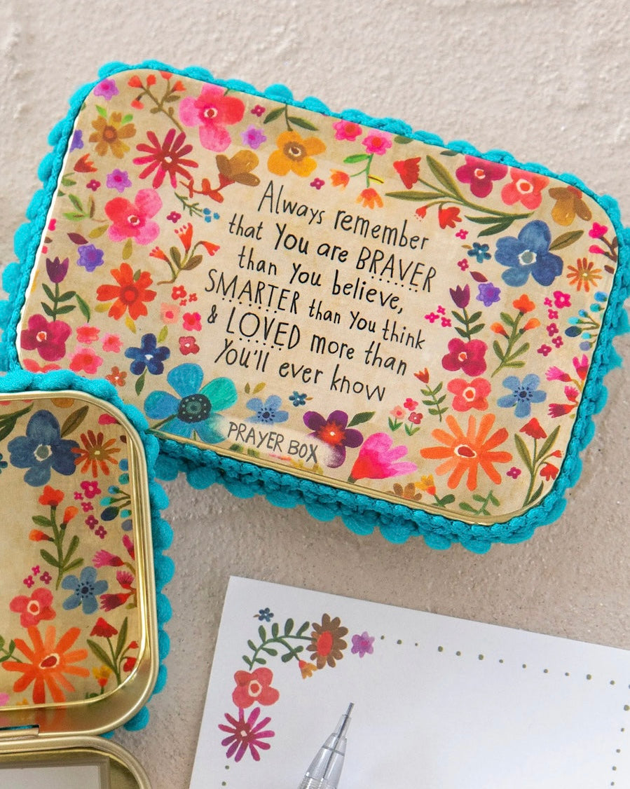 Natural Life Tin Prayer Box — Accents Boutique, Marble Falls TX
