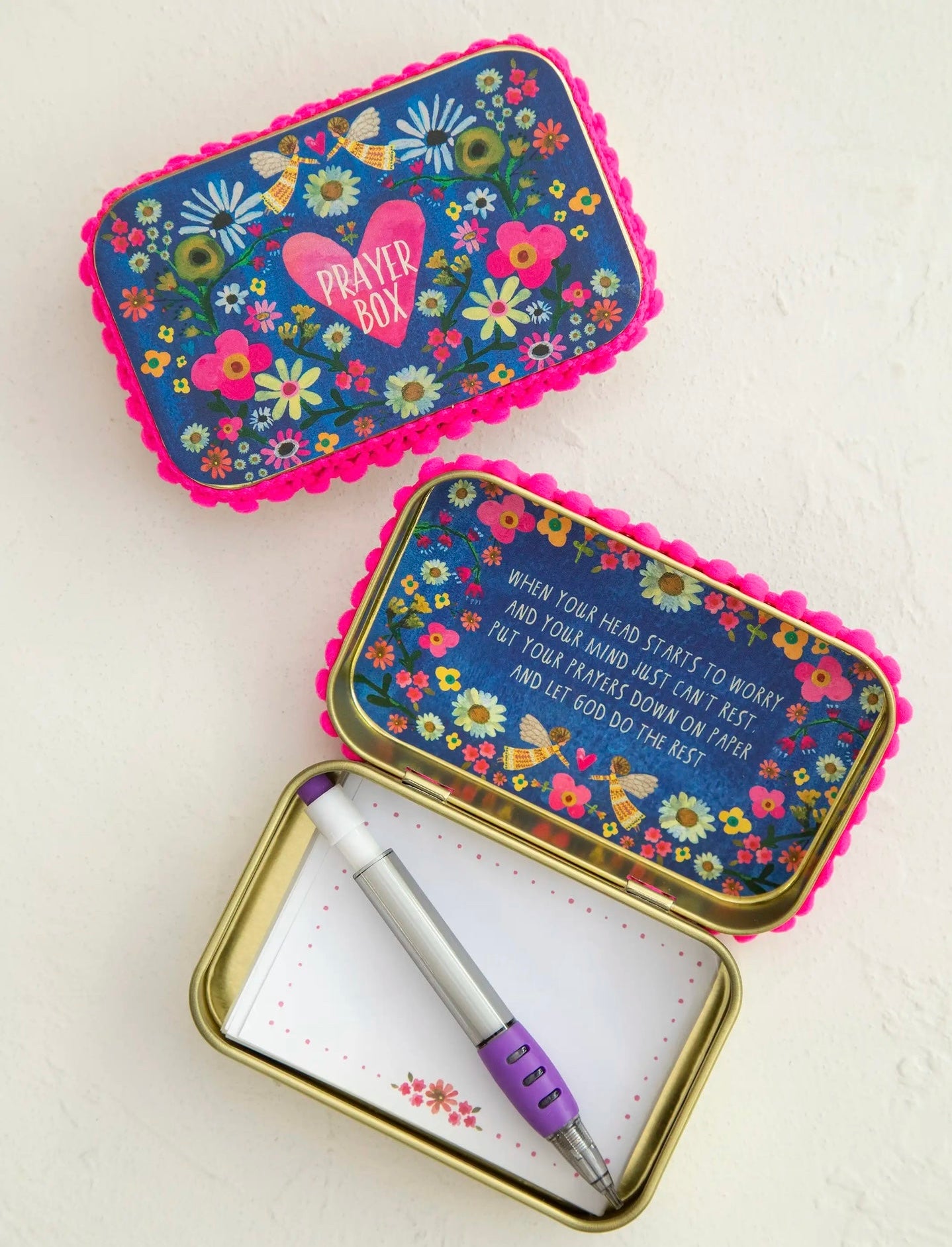 Natural Life Tin Prayer Box — Accents Boutique, Marble Falls TX