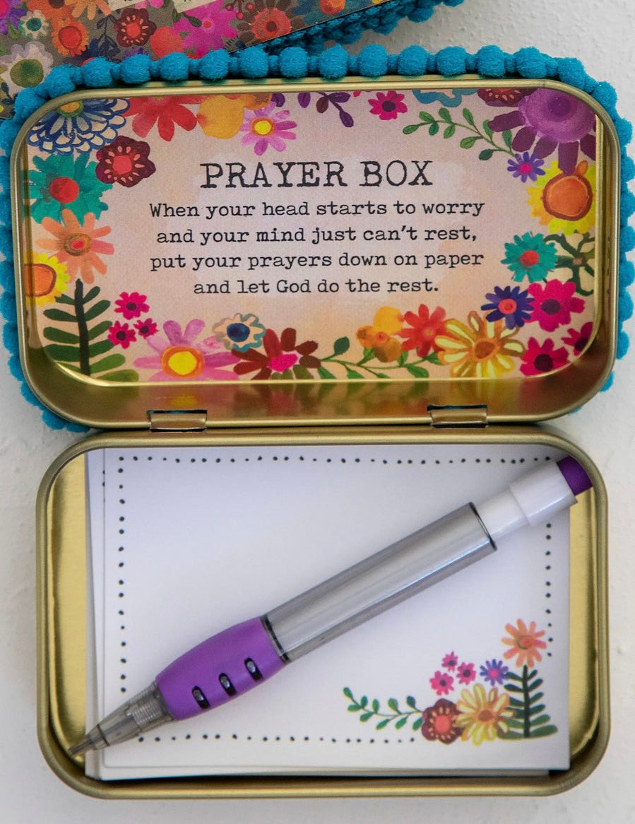 Natural Life Tin Prayer Box — Accents Boutique, Marble Falls TX