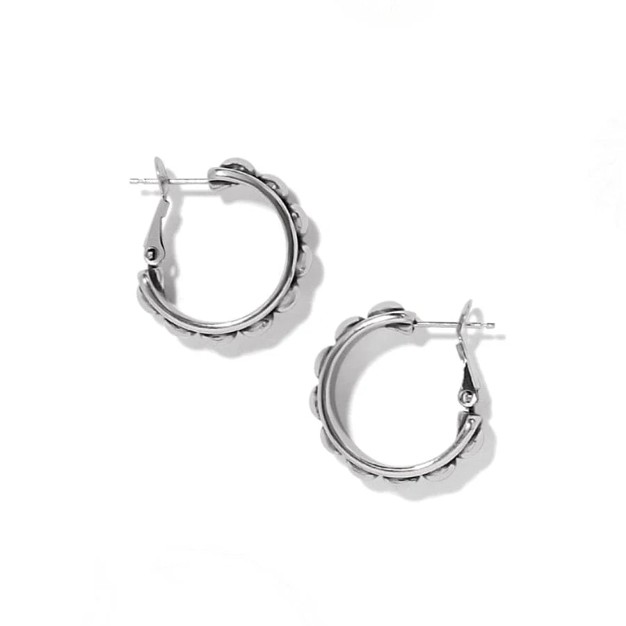 Brighton Pretty Tough Stud Medium Leverback Hoop Earrings — Accents Boutique, Marble Falls TX