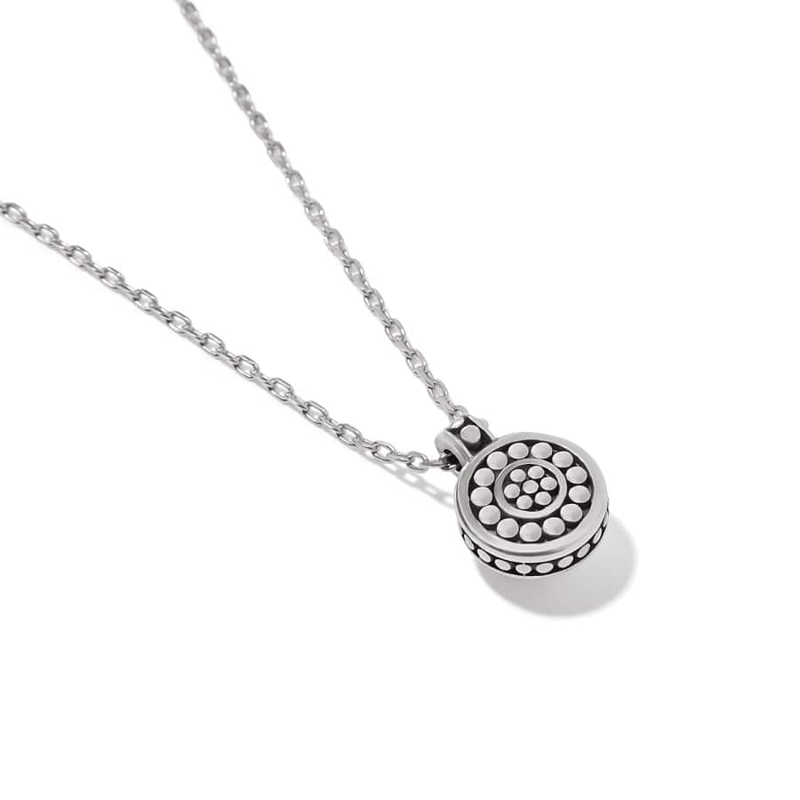 Brighton Pebble Dot Round Reversible Pendant Short Necklace