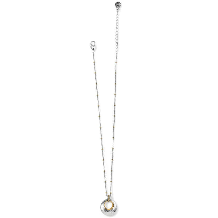 Brighton Ferrara Entrata Petite Silver Gold Pendant Necklace — Accents Boutique, Marble Falls TX