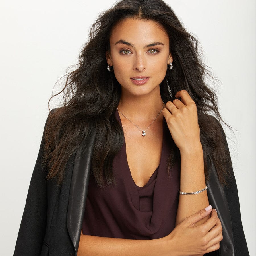 Brighton Infinity Sparkle Hoop Earrings — Accents Boutique, Marble Falls TX