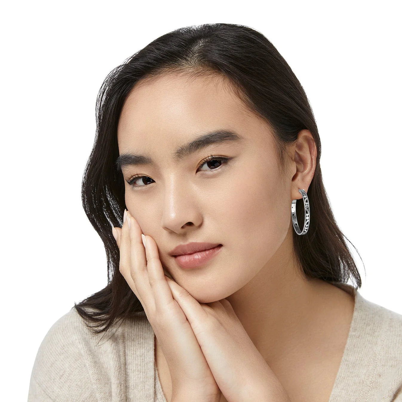 Brighton Contempo Large Hoop Earrings — Accents Boutique, Marble Falls TX