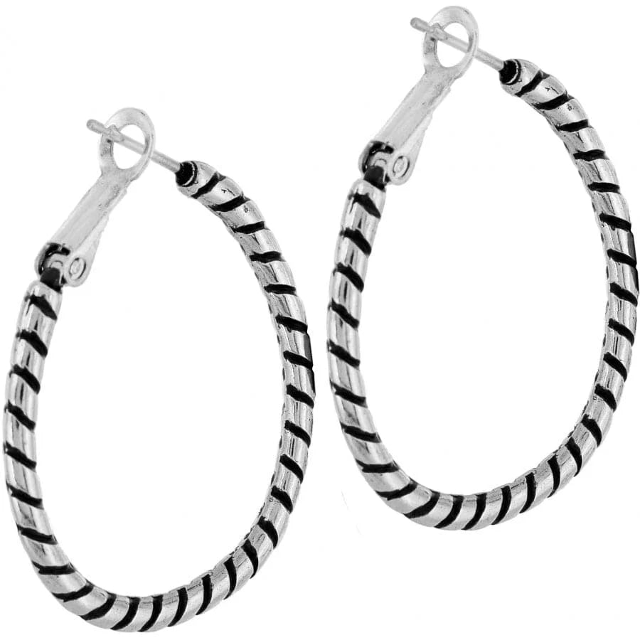 Brighton Twist Oval Hoop Charm Earrings — Accents Boutique, Marble Falls TX