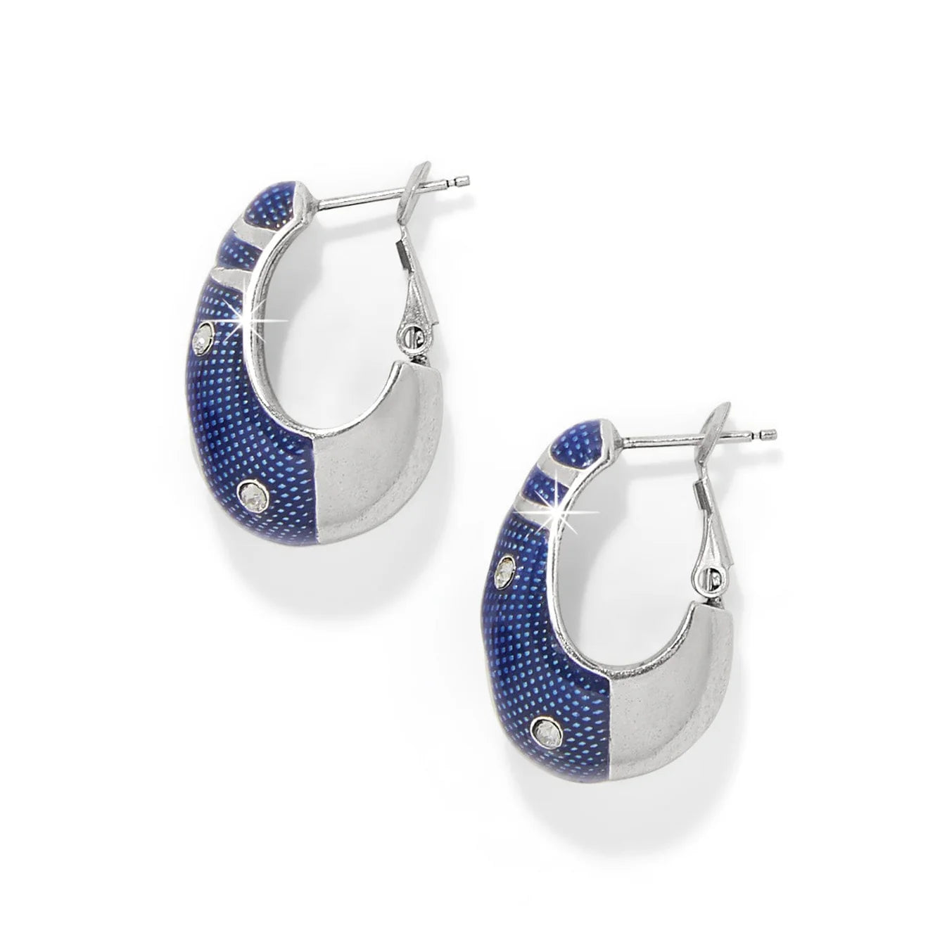 Brighton Flora Blue Hoop — blue hoop earrings | Accents Boutique, Marble Falls TX