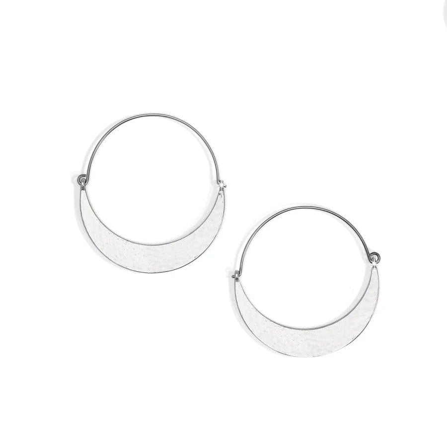Brighton Palm Canyon Silver Hoops — Accents Boutique, Marble Falls TX