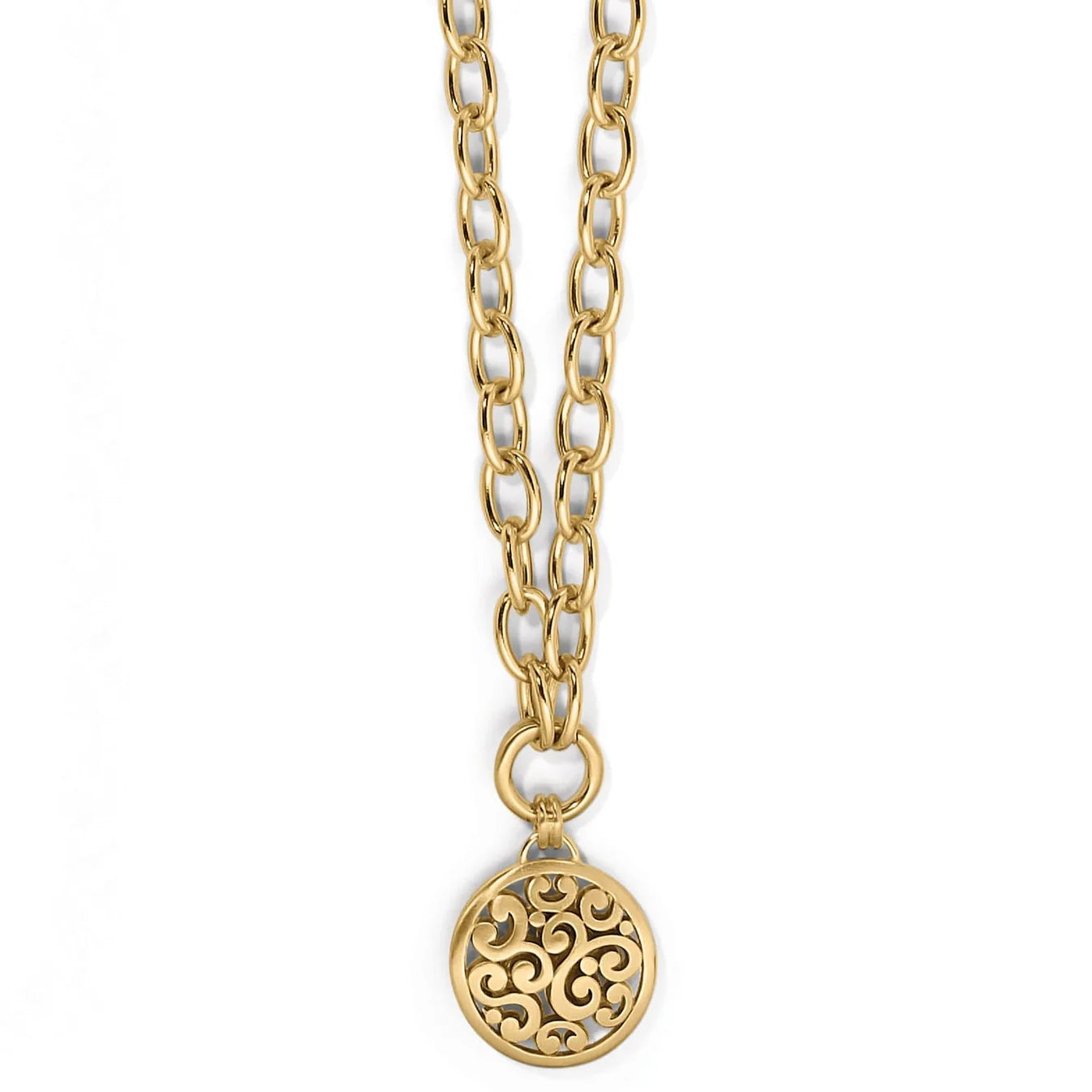 Brighton Contempo Medallion Charm Necklace — Accents Boutique, Marble Falls TX
