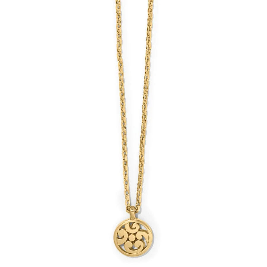 Brighton Contempo Medallion Gold Necklace