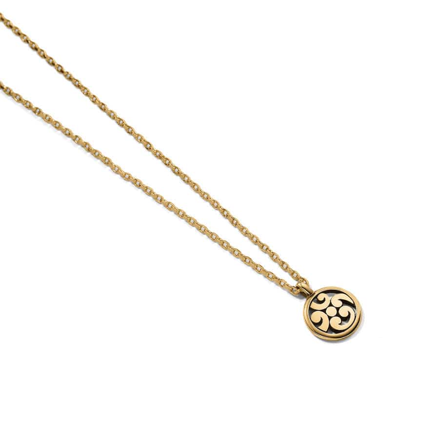 Brighton Contempo Medallion Gold Necklace