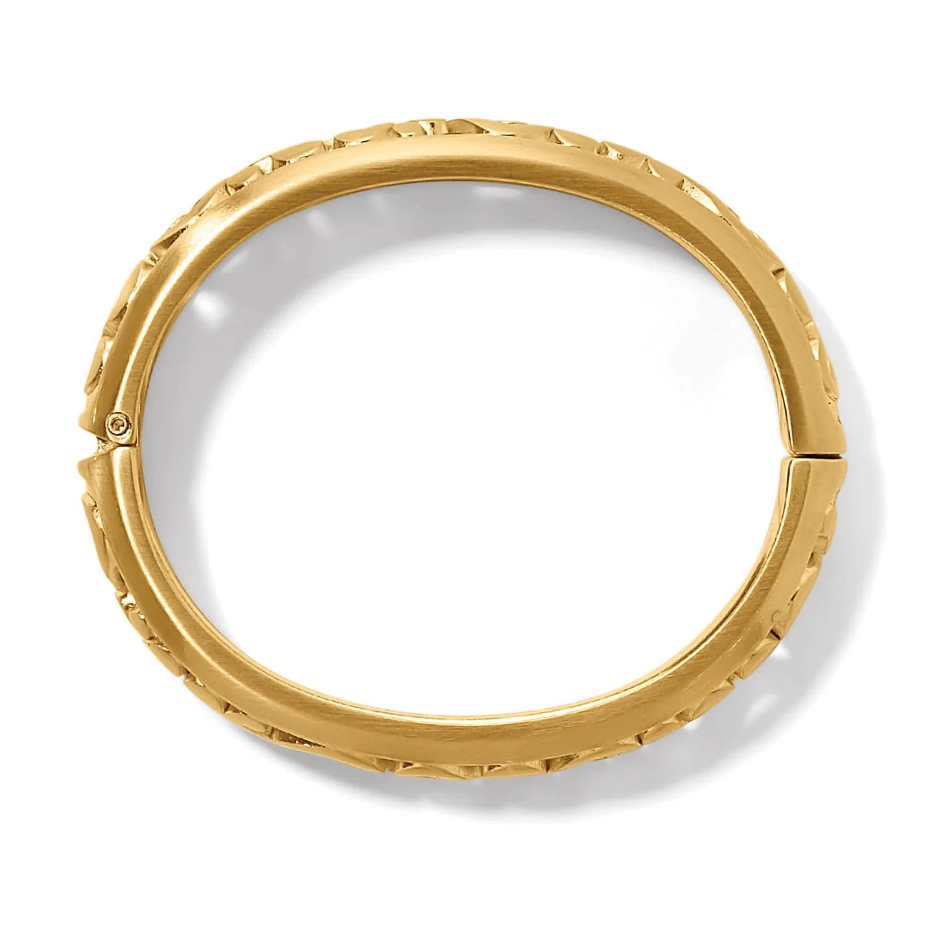 Brighton Contempo Medium Hinged Bangle Stack Gold Bracelet Jewelry