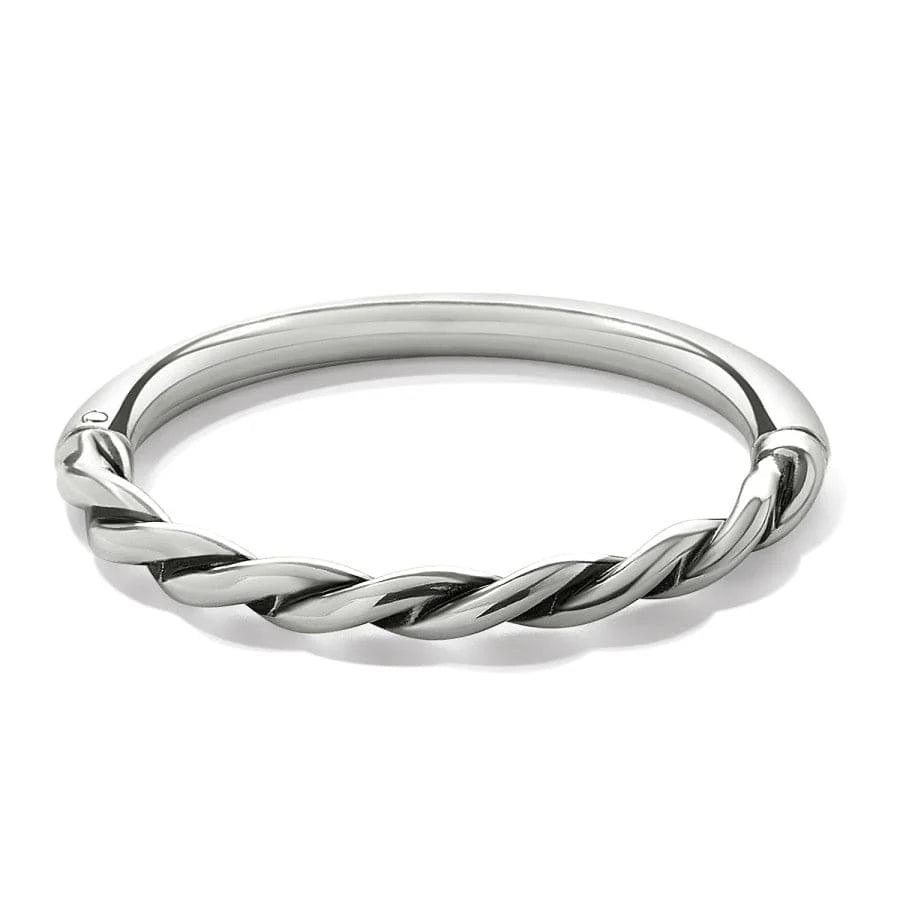 Brighton Interlok Twist Rope Hinged Oval Bangle Stack Bracelet — Accents Boutique, Marble Falls TX