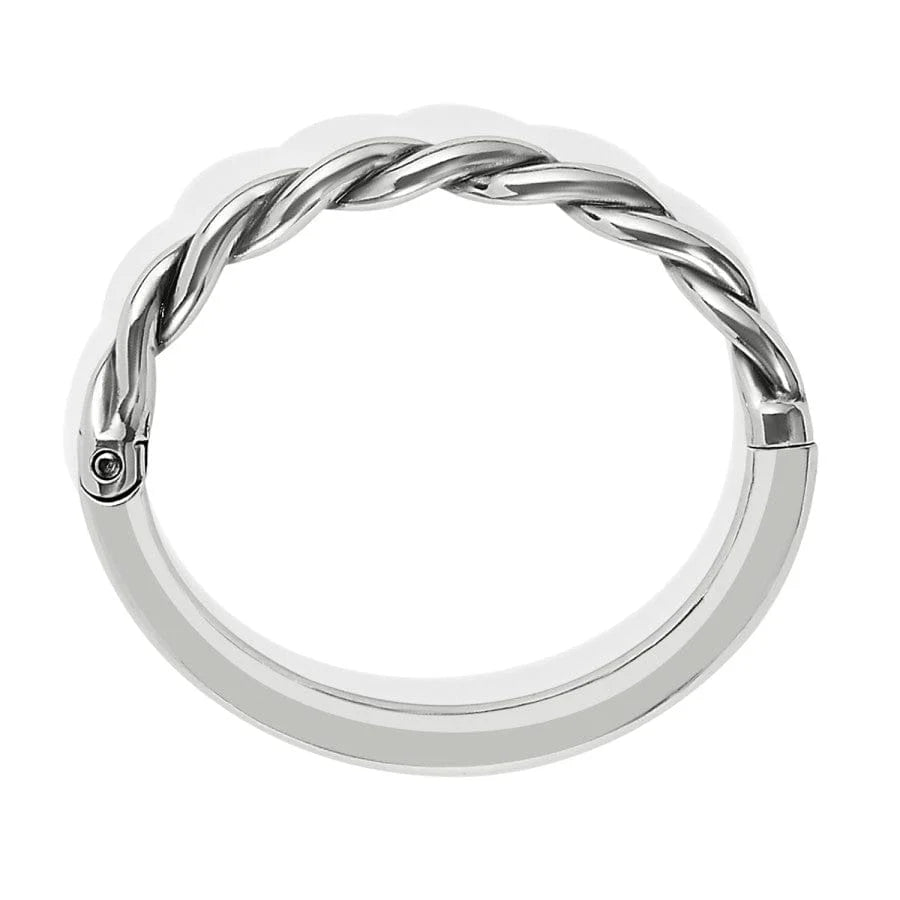 Brighton Interlok Twist Rope Hinged Oval Bangle Stack Bracelet — Accents Boutique, Marble Falls TX