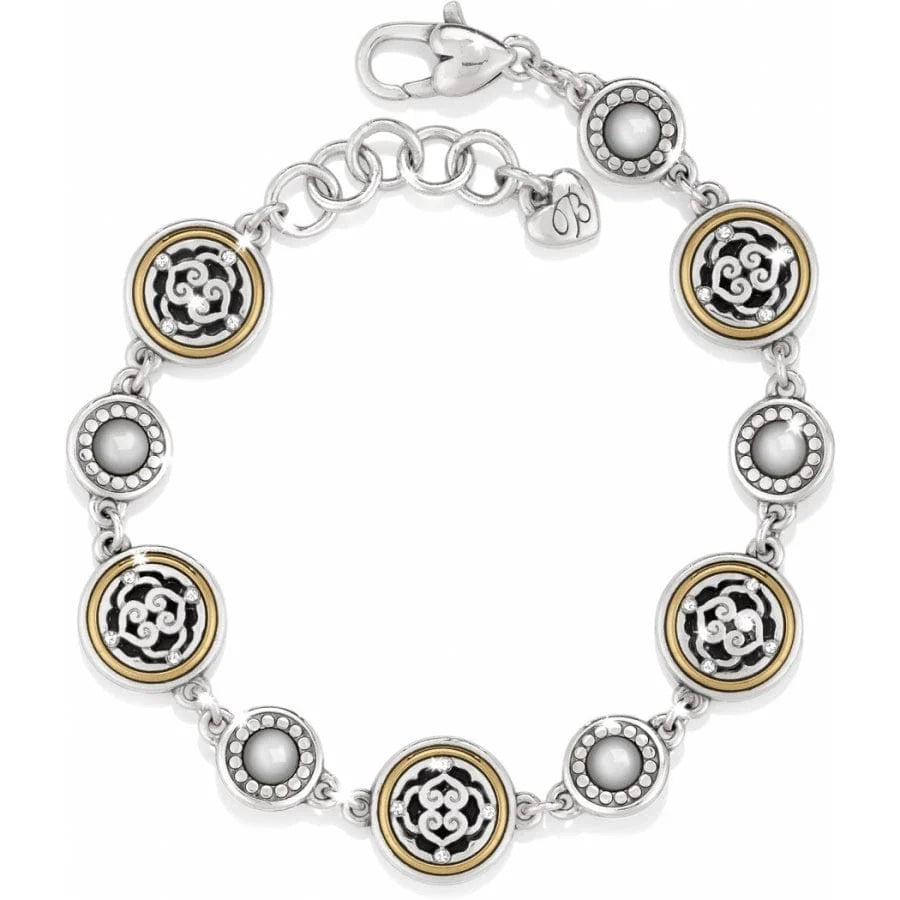 Brighton Intrigue Silver Gold Plated Swarovski Crystal Bracelet