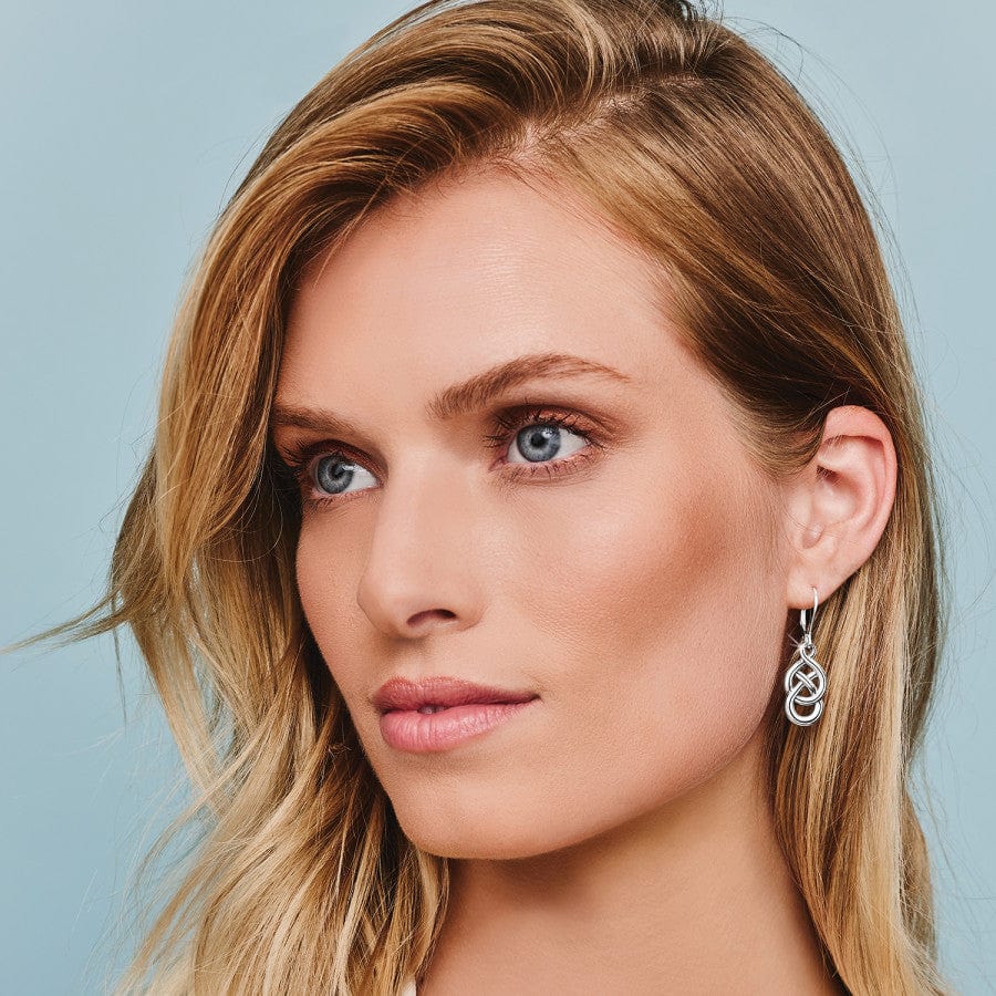 Brighton Interlok Braid Petite Leverback Earrings Silver One Size — Accents Boutique, Marble Falls TX
