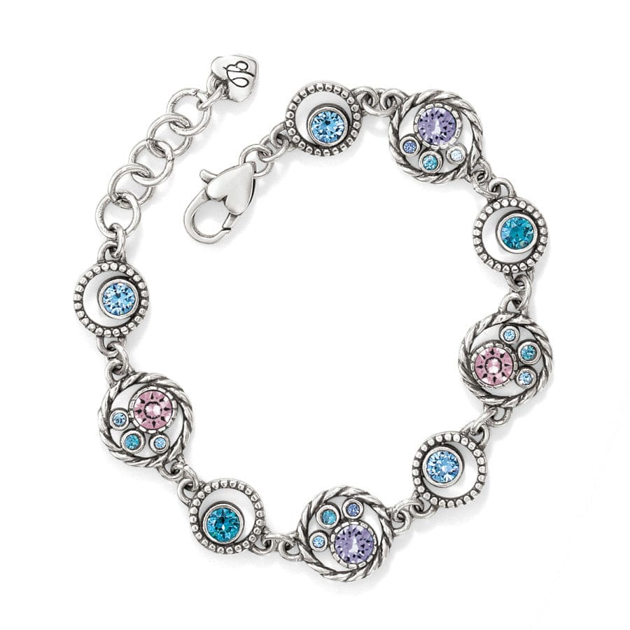 Brighton Halo Swarovski Crystal Silver Plated Bracelet