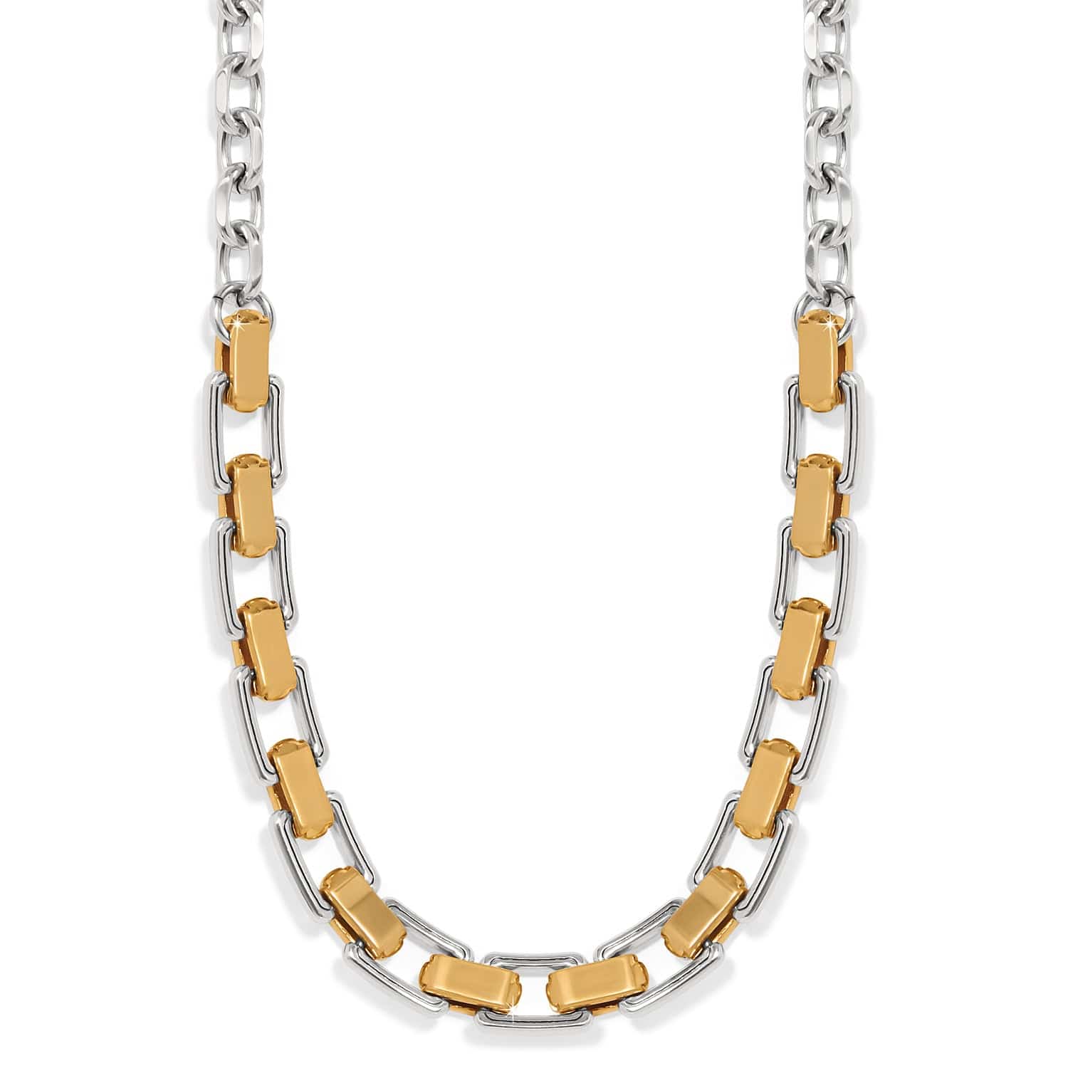Brighton Mosaic Two Tone Links Necklace