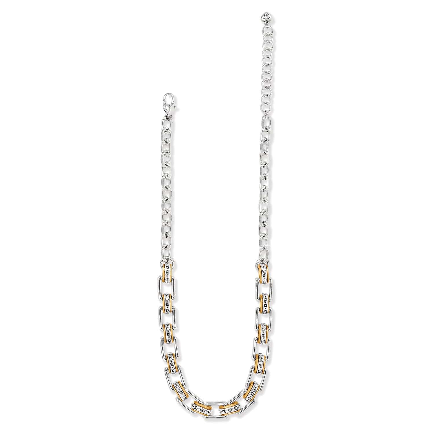 Brighton Mosaic Two Tone Links Necklace