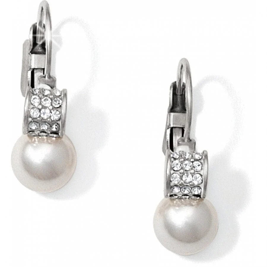 Brighton Meridian Petite Pearl Leverback Earrings — Accents Boutique, Marble Falls TX