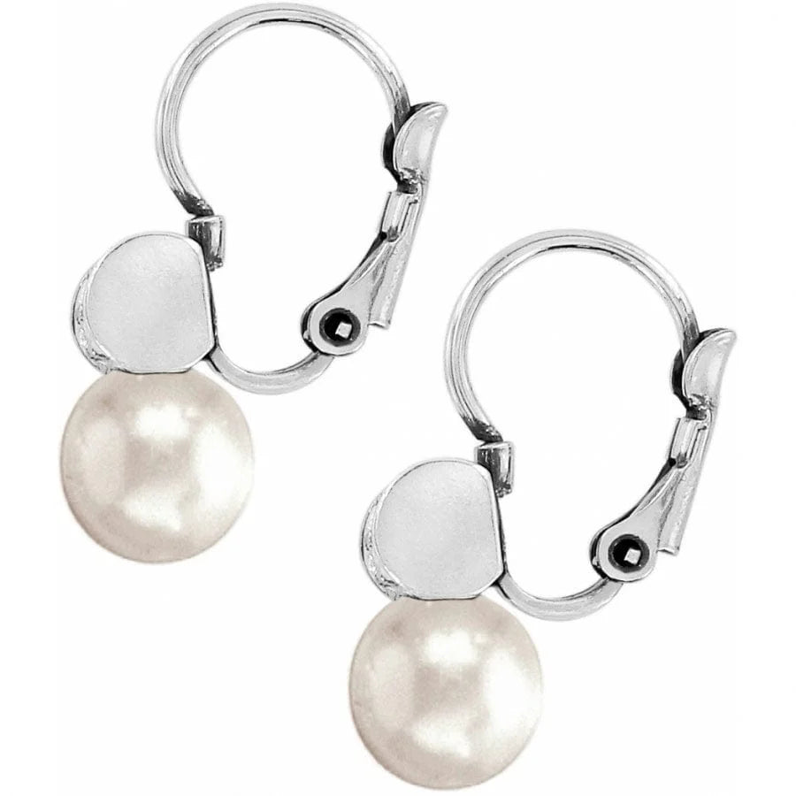 Brighton Meridian Petite Pearl Leverback Earrings — Accents Boutique, Marble Falls TX