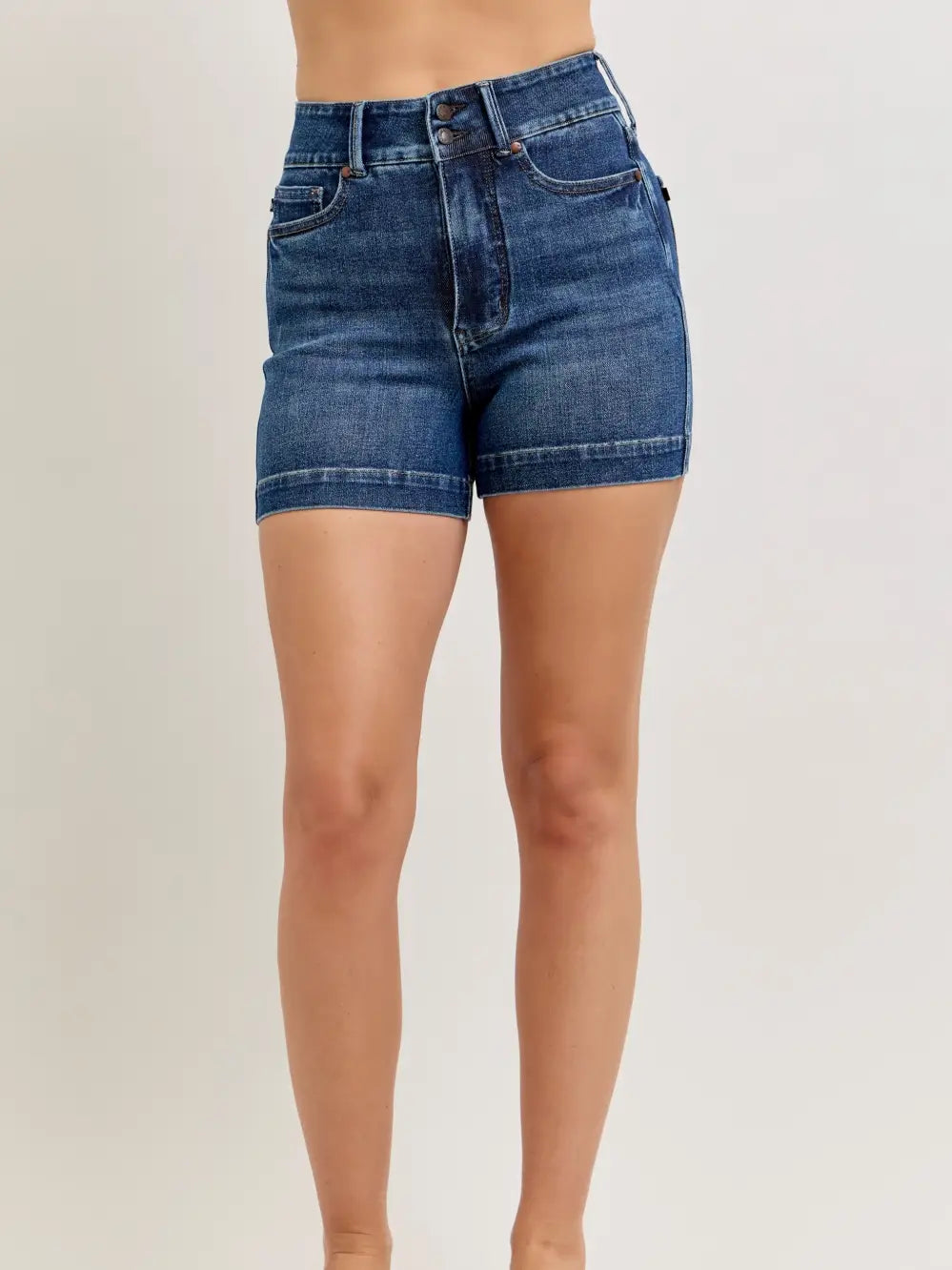 Judy Blue HW Dark Wash Shorts