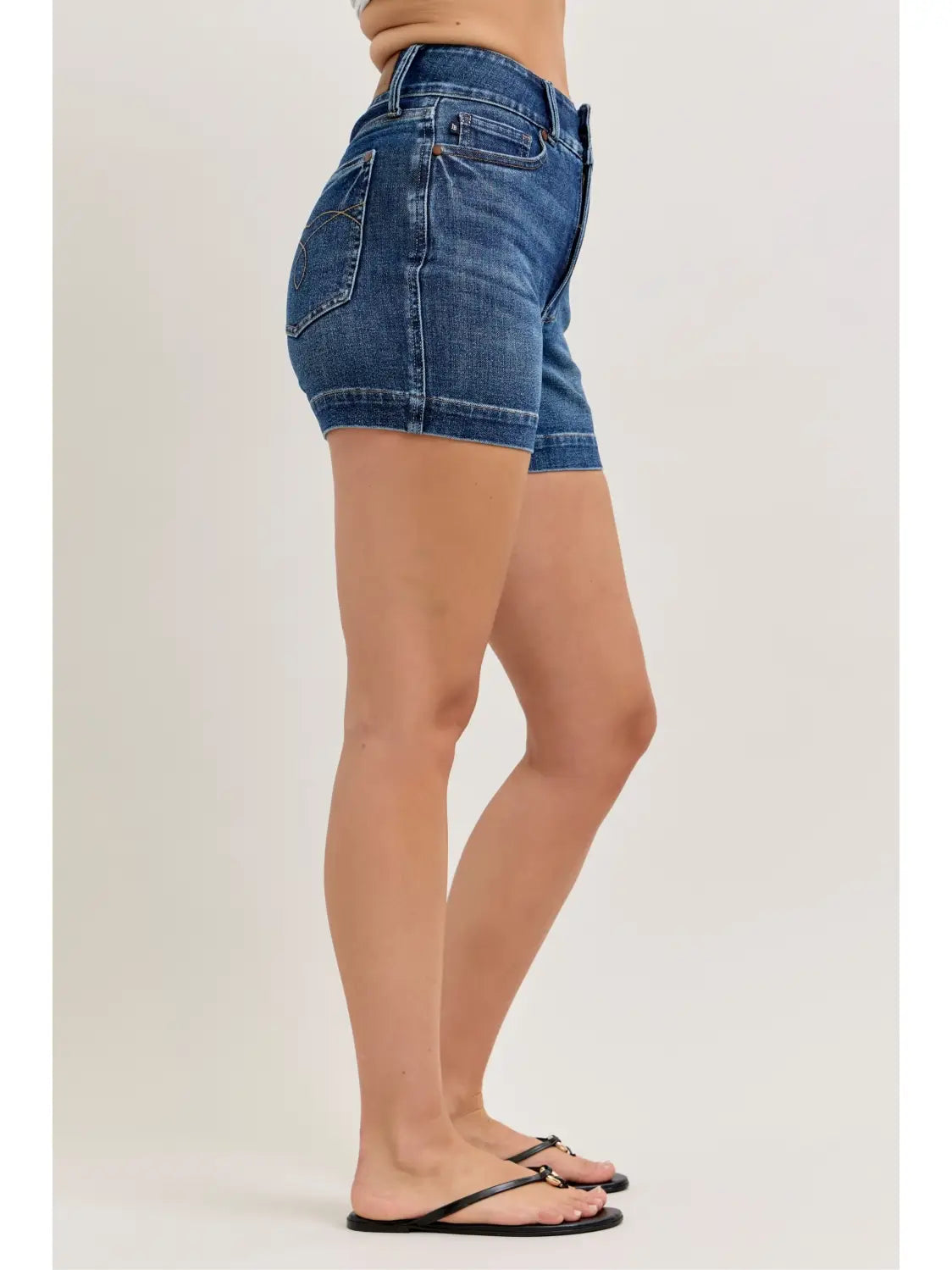 Judy Blue HW Dark Wash Shorts