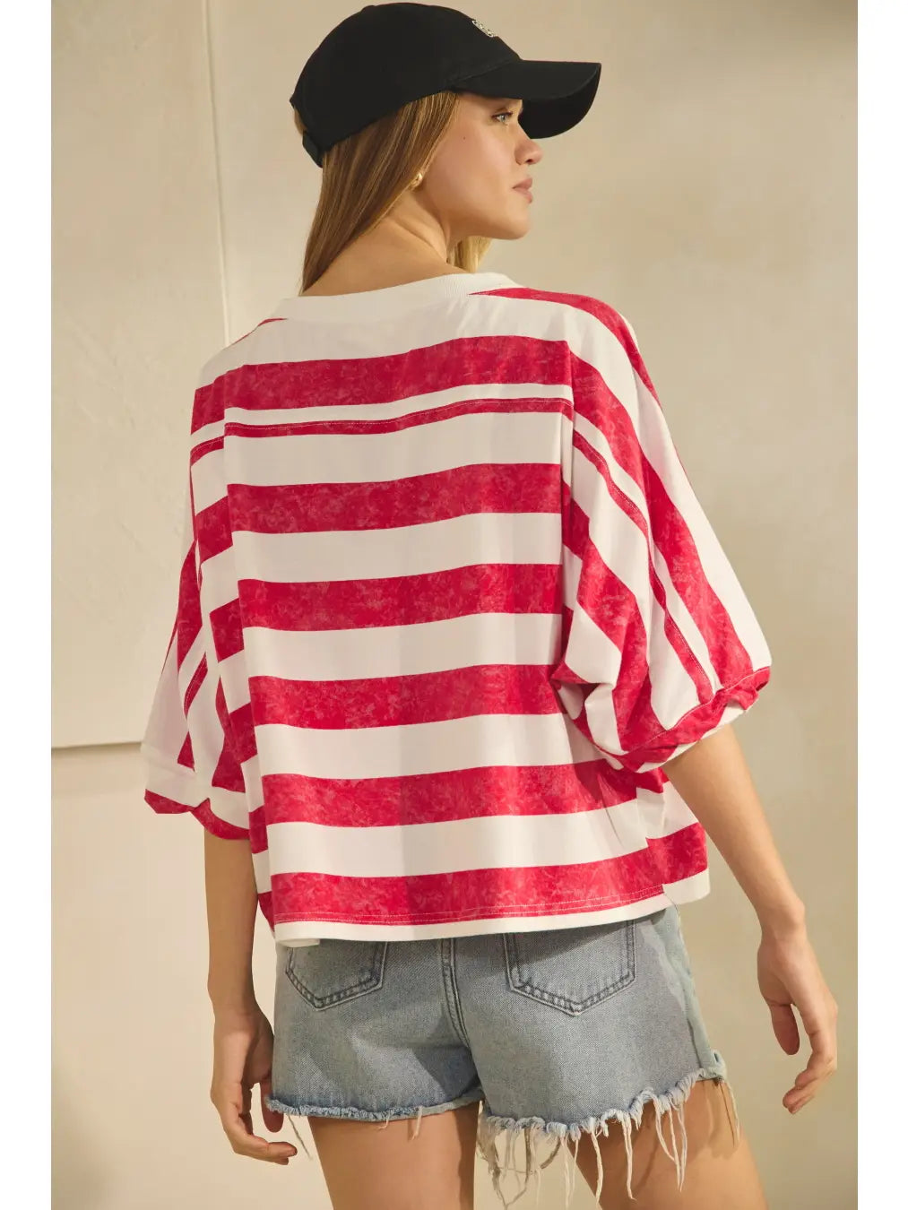 Red Stripe Star Top