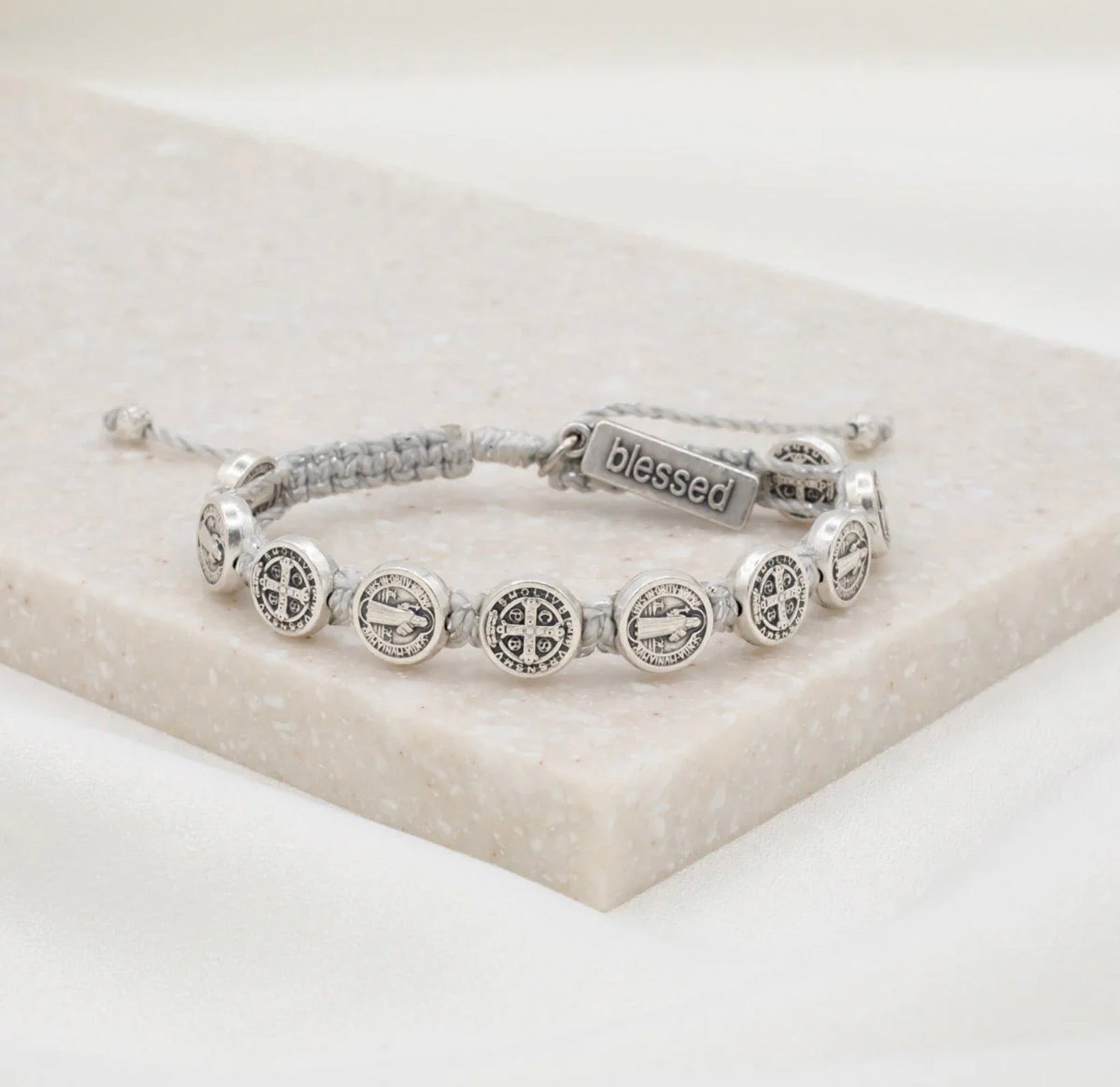 Benedictine Blessing Bracelet - Silver Medals