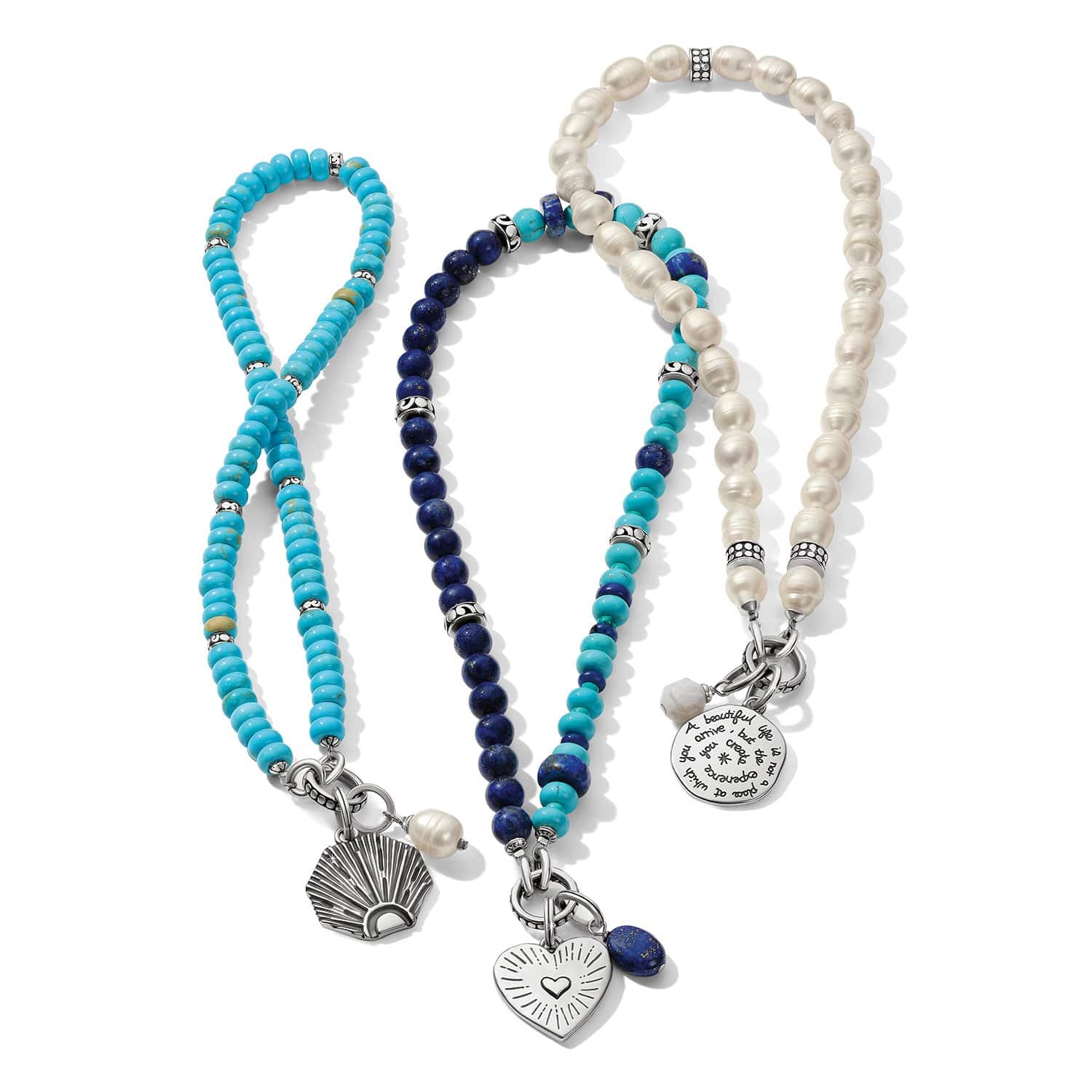 Brighton Token Charm Pearl Necklace