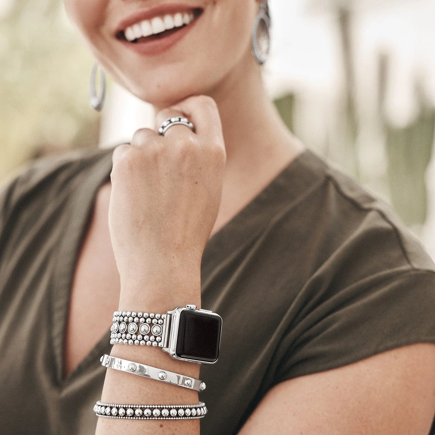 Brighton Pretty Tough Beaded Adjustable Wrist Band — Accents Boutique, Marble Falls TX