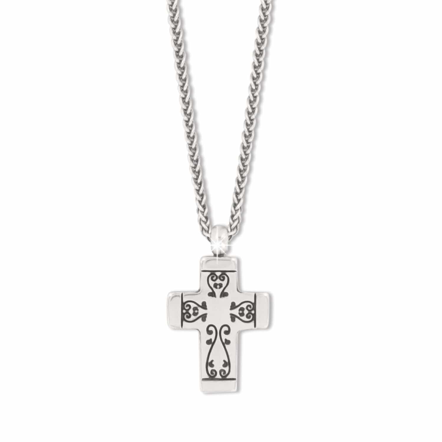 Brighton Venezia Cross Two Tone Petite Reversible Necklace — Accents Boutique, Marble Falls TX