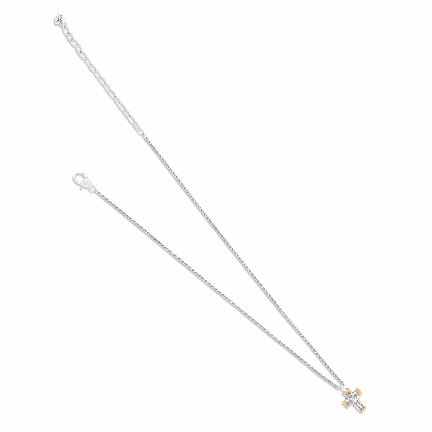 Brighton Venezia Cross Two Tone Petite Reversible Necklace — Accents Boutique, Marble Falls TX