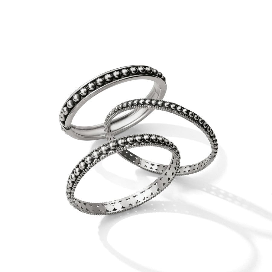 Brighton Pretty Tough Pierced Bangle Silver