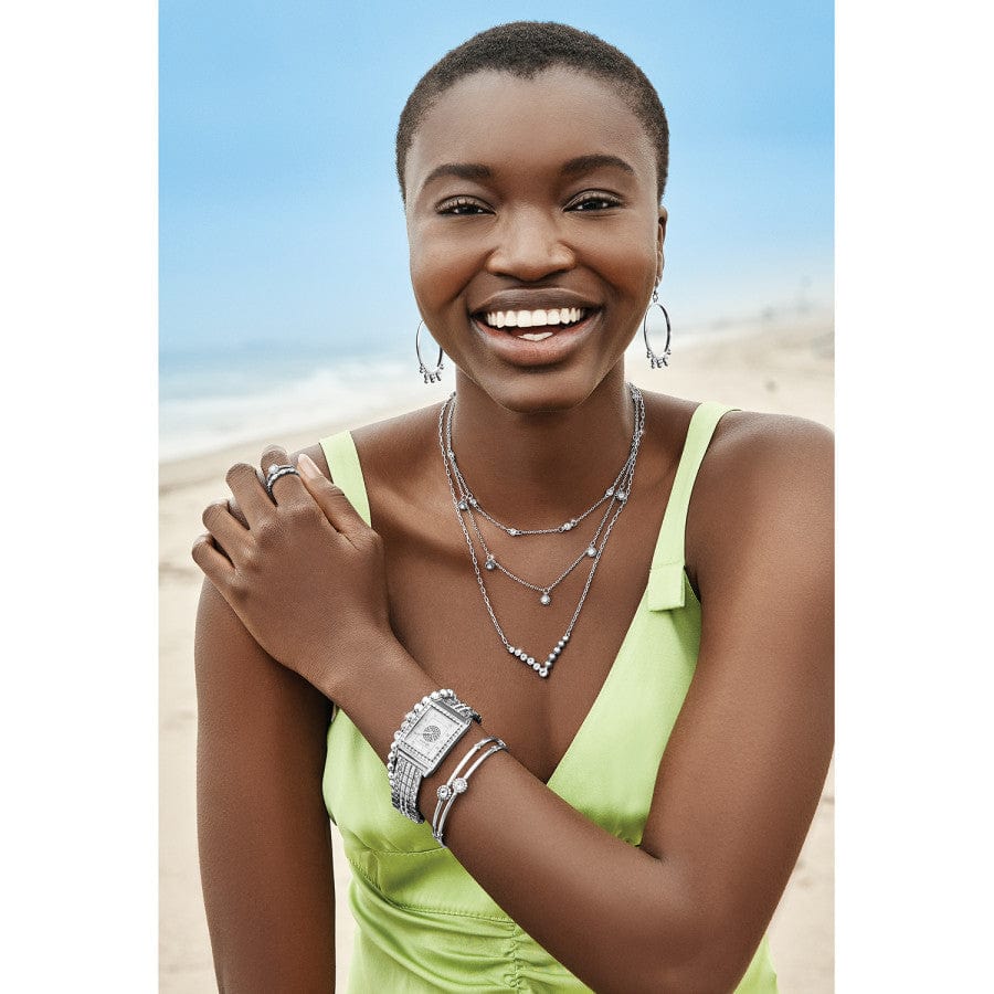 Brighton Illumina Petite Collar Necklace Silver/Crystal — Accents Boutique, Marble Falls TX