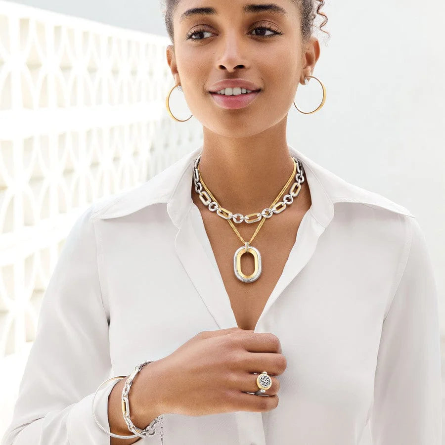 Brighton Ferrara Medici Link Two Tone Bracelet