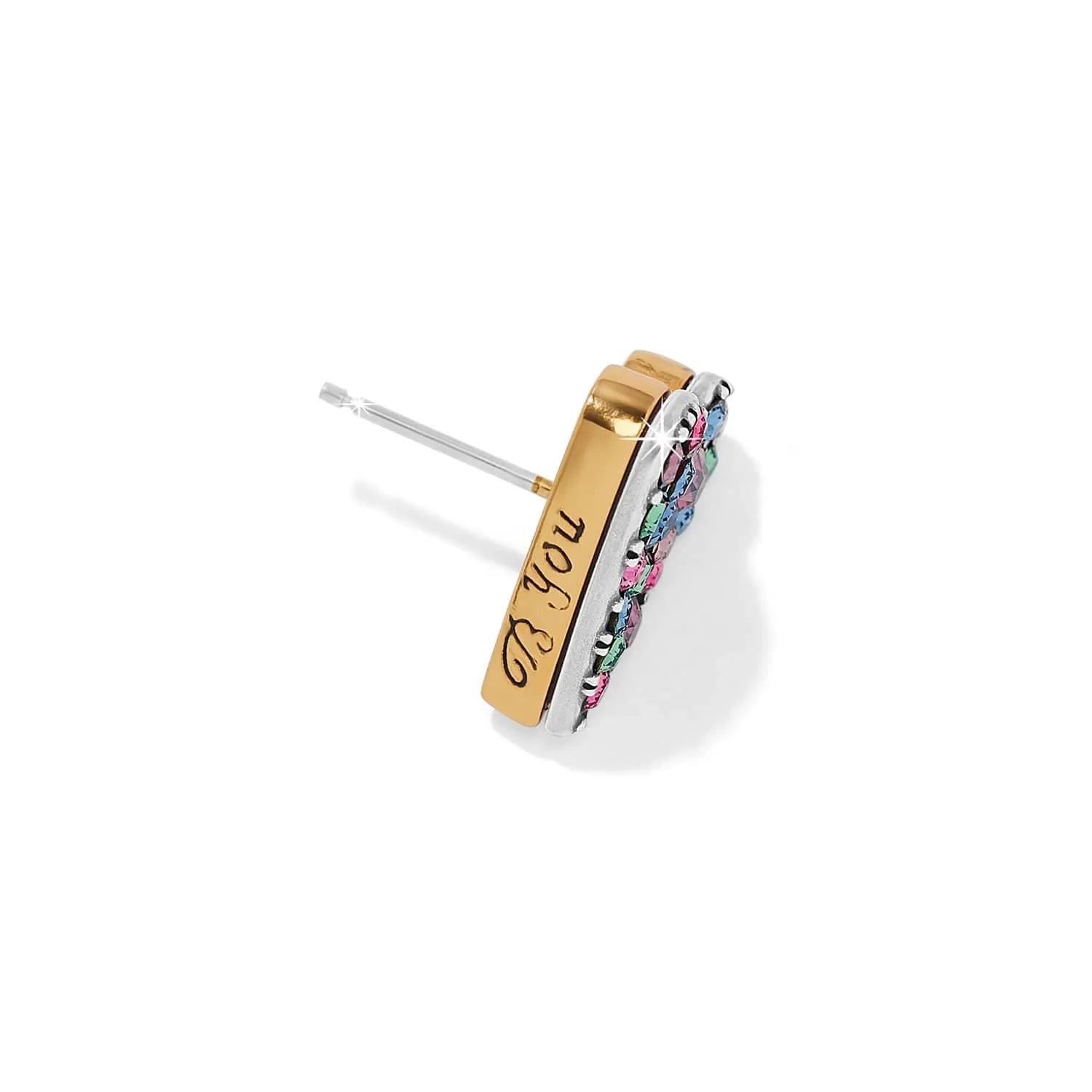 Brighton Love Messages B U Post Earring