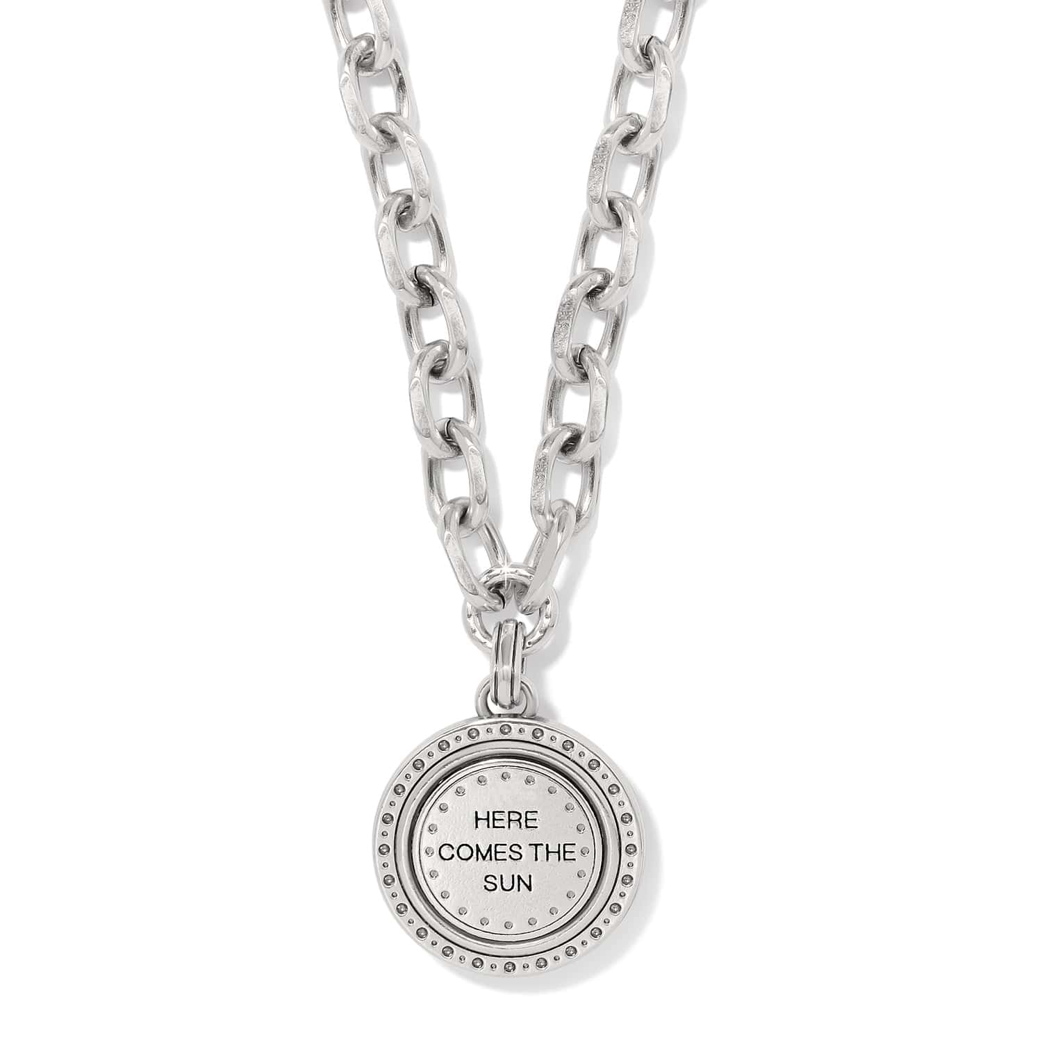 Brighton Mosaic Round Two Tone Pendant Necklace — Accents Boutique, Marble Falls TX