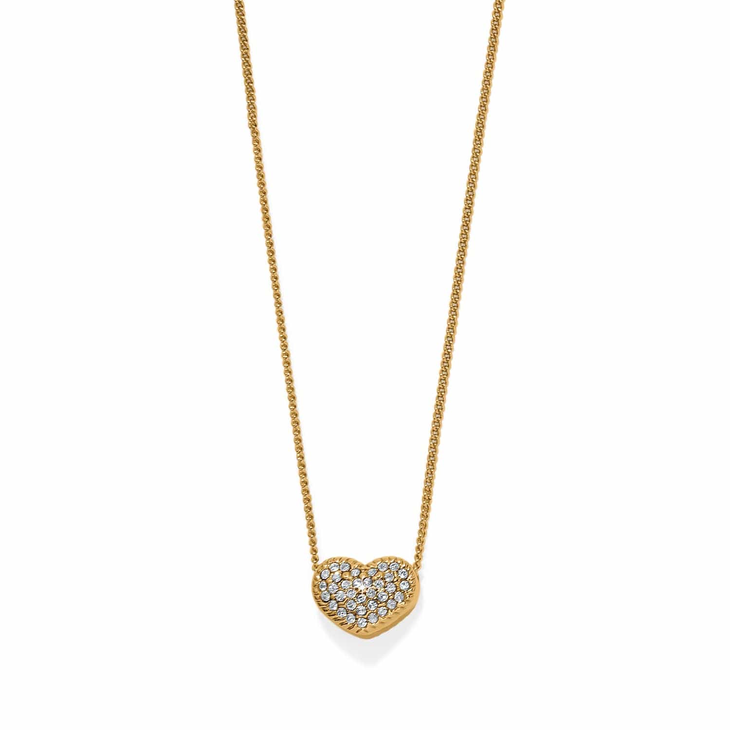 Brighton Illuminati Celeste Petite Heart Necklace Gold