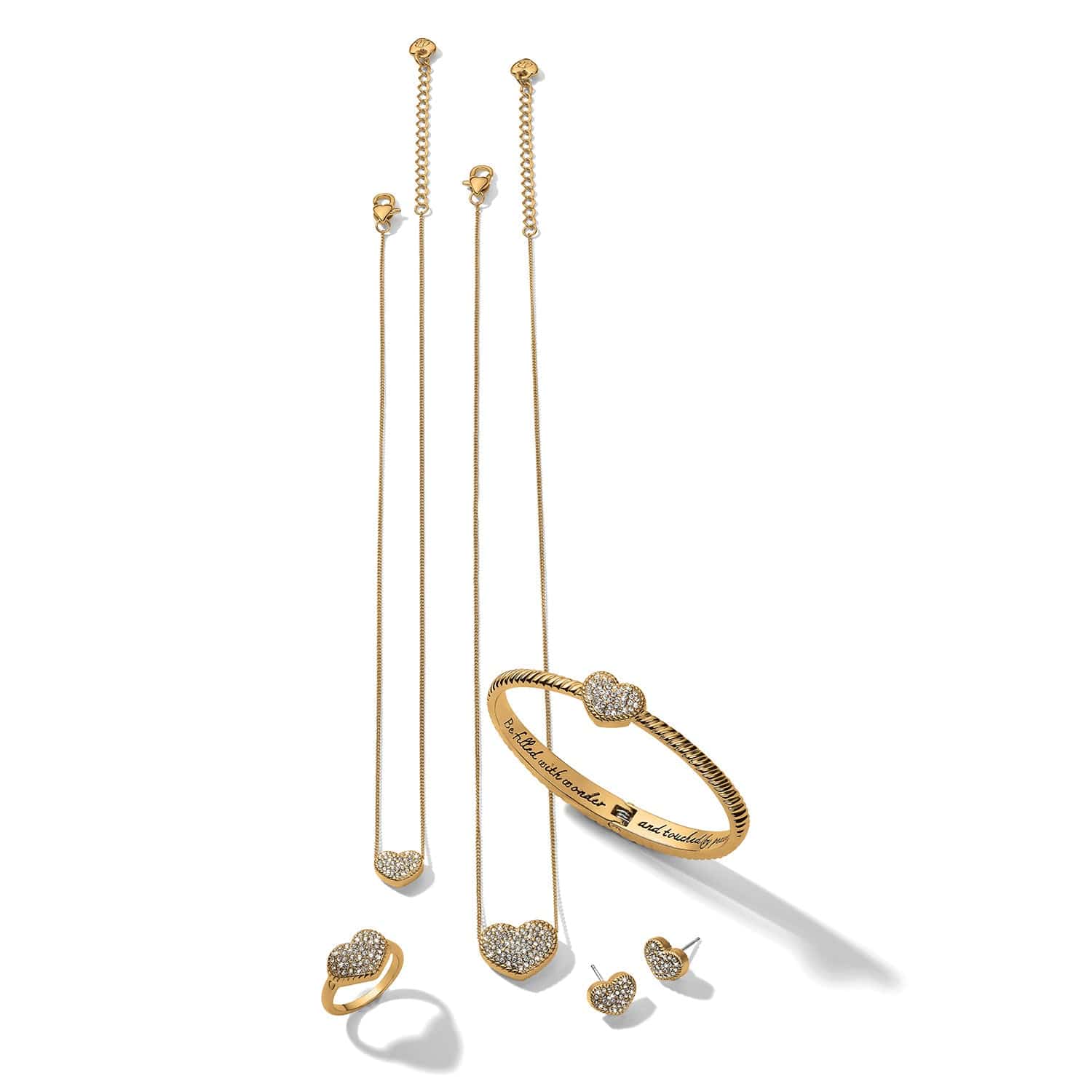 Brighton Illuminati Celeste Petite Heart Necklace Gold