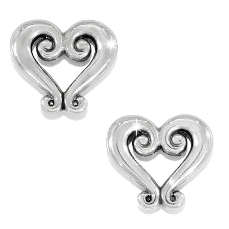 Brighton Genoa Heart Mini Post Earrings Silver