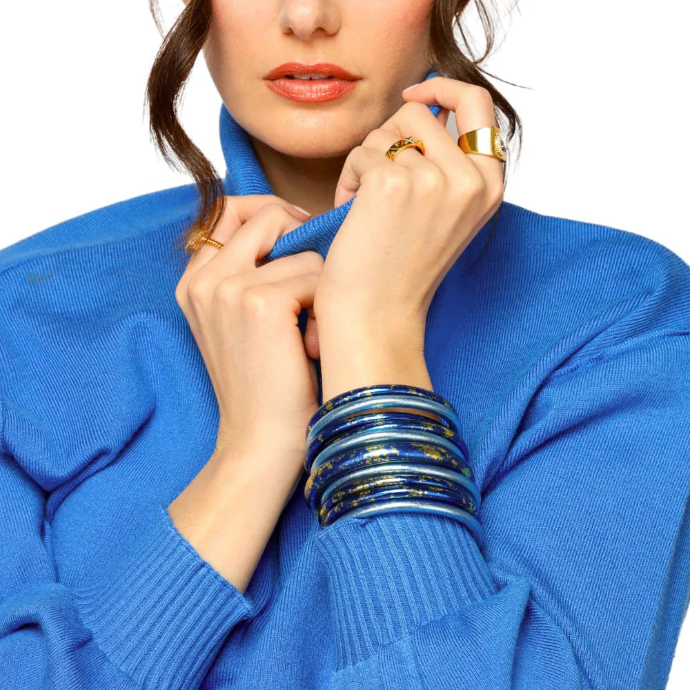 Budha Girl Koi Saffir All Weather Bangles - Medium - Regular