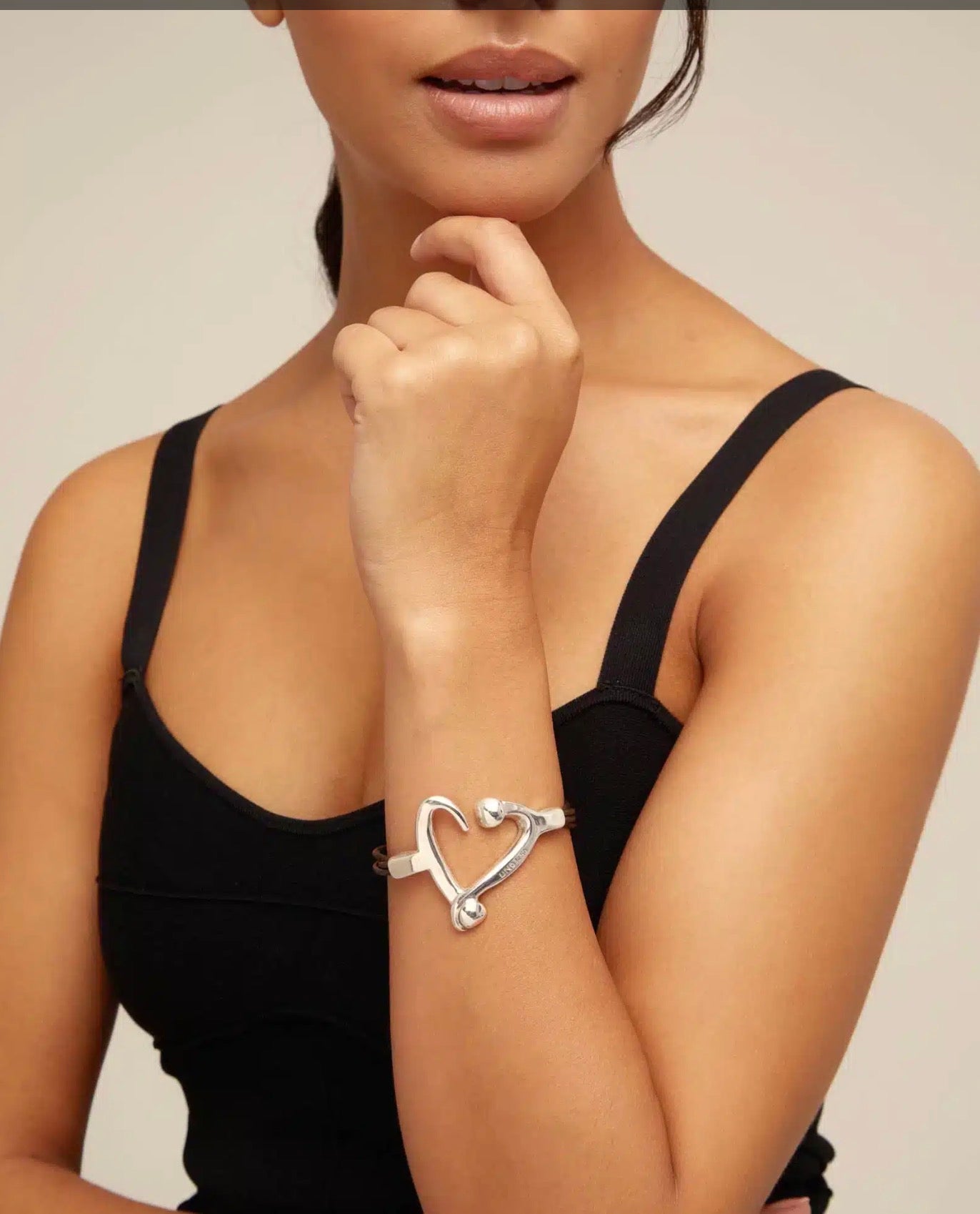 Uno de 50 Bracelet Love Leather And Silver