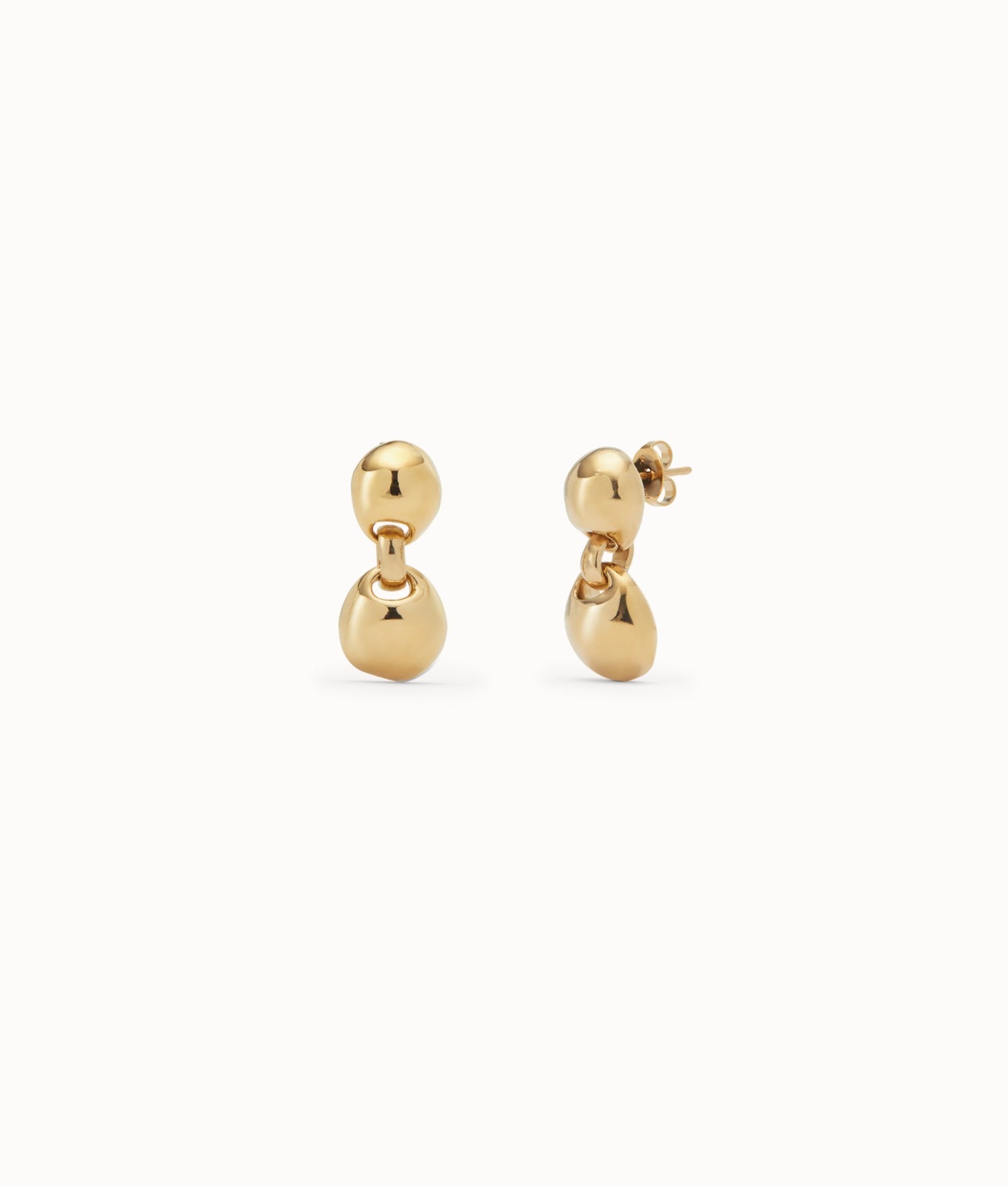Uno de 50 Double Ball Drop Earrings, SER Intrepida Collection