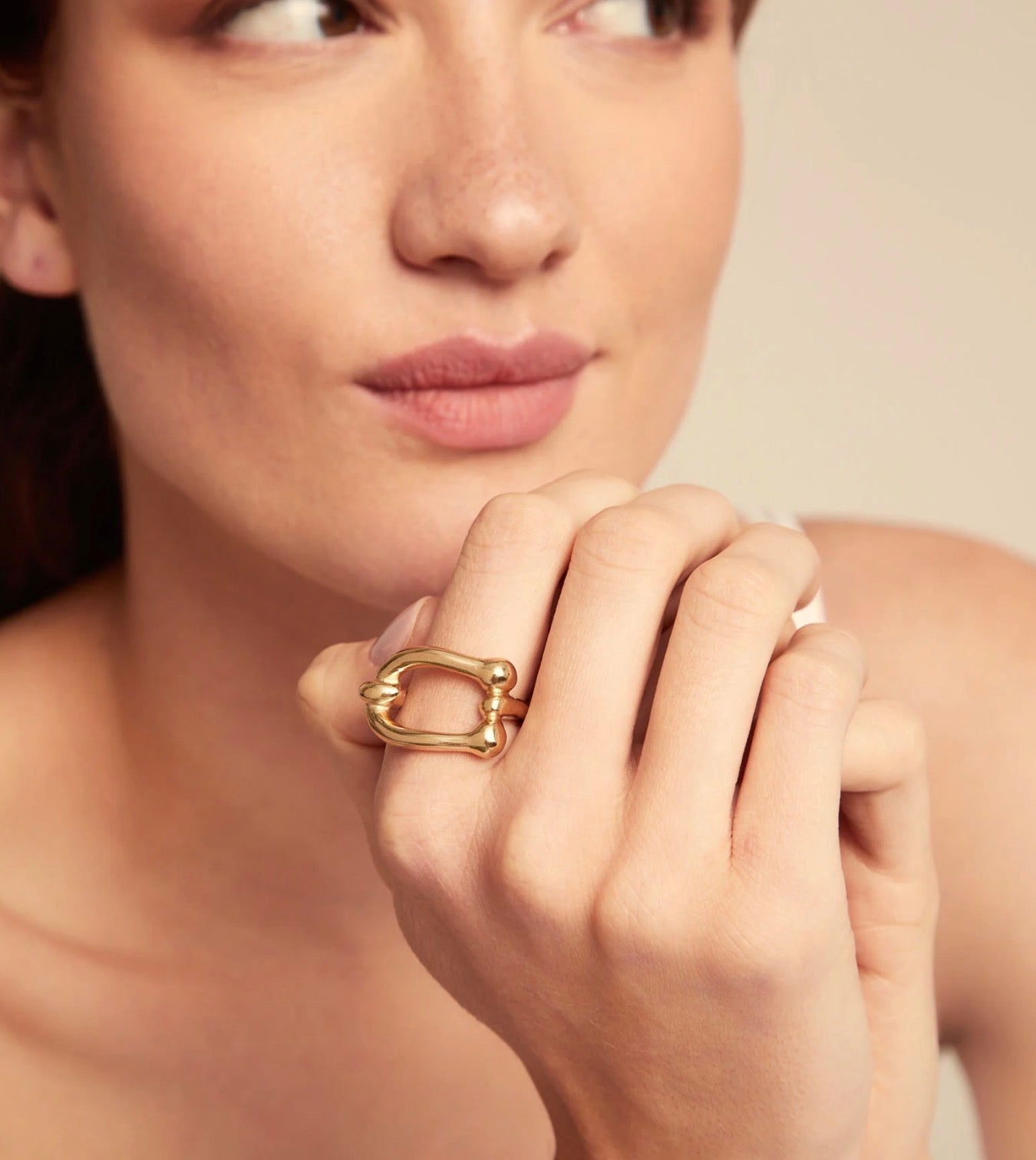 Uno de 50 Serotonin Ring - Gold 15