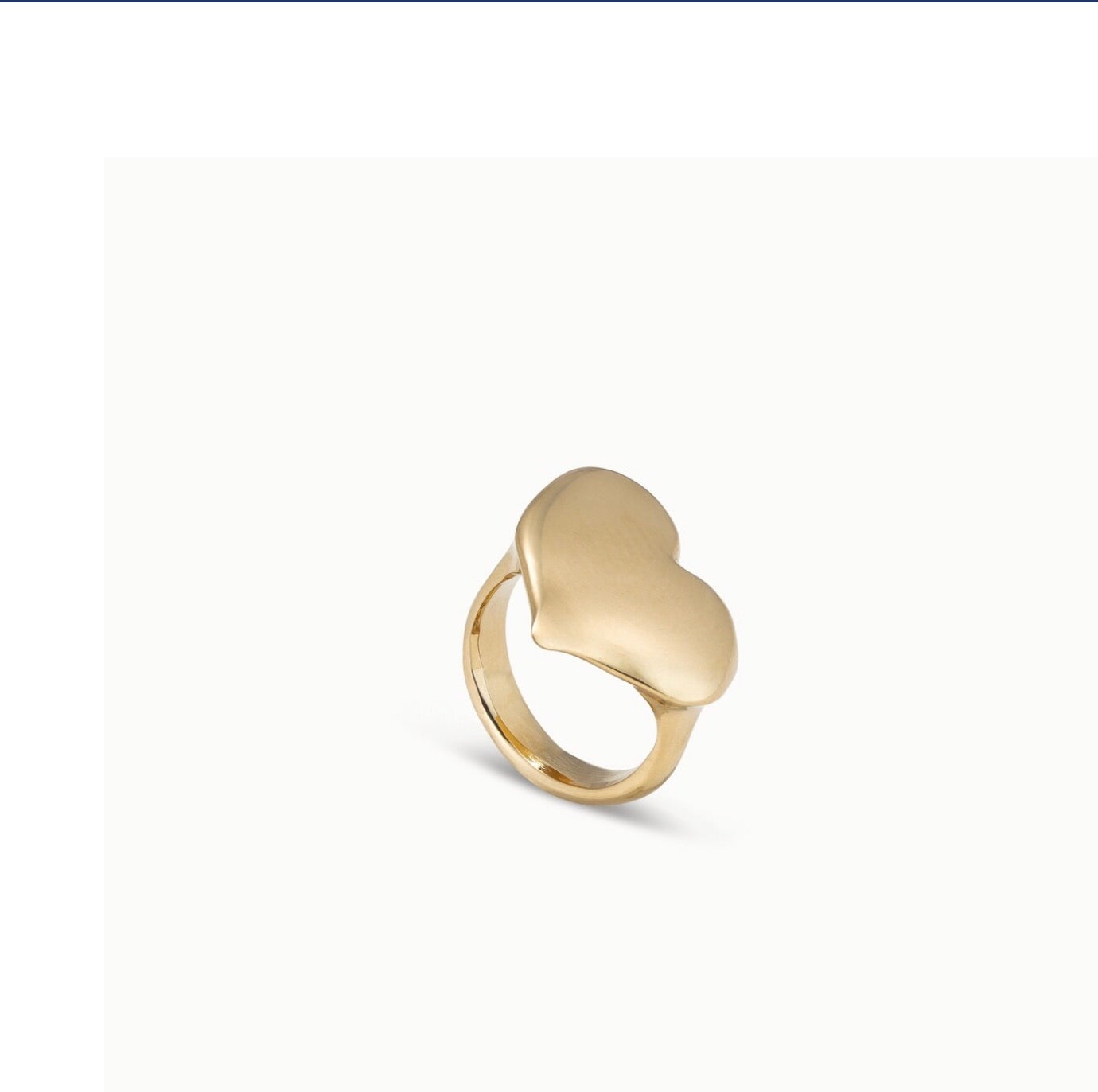Uno de 50 Uno Heart Ring Size 12