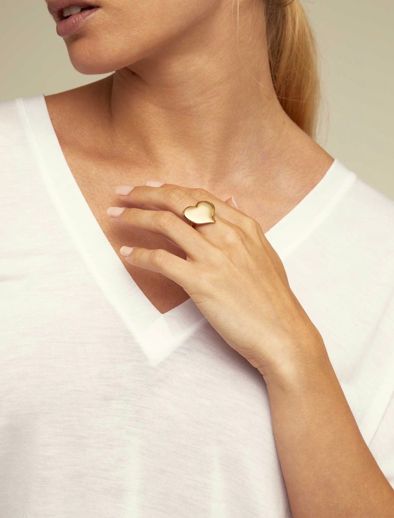 Uno de 50 Uno Heart Ring Size 12