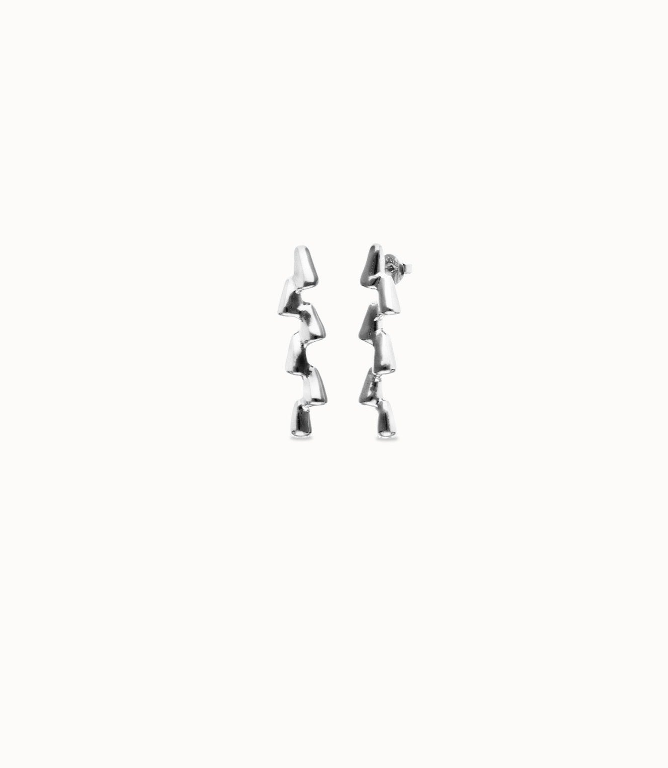 Uno de 50 Elongated Zigzag Earrings