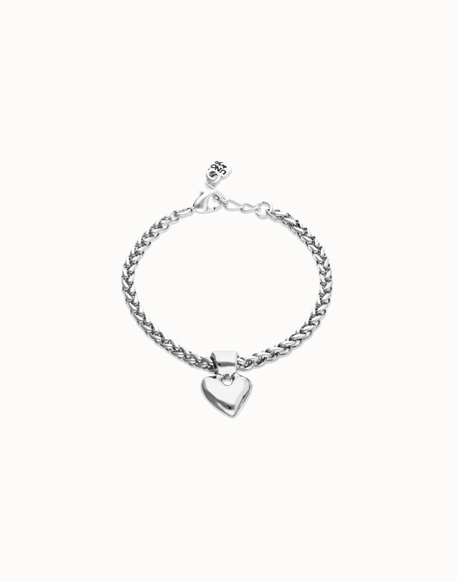 Uno de 50 Chain Bracelet with Small Heart Detail