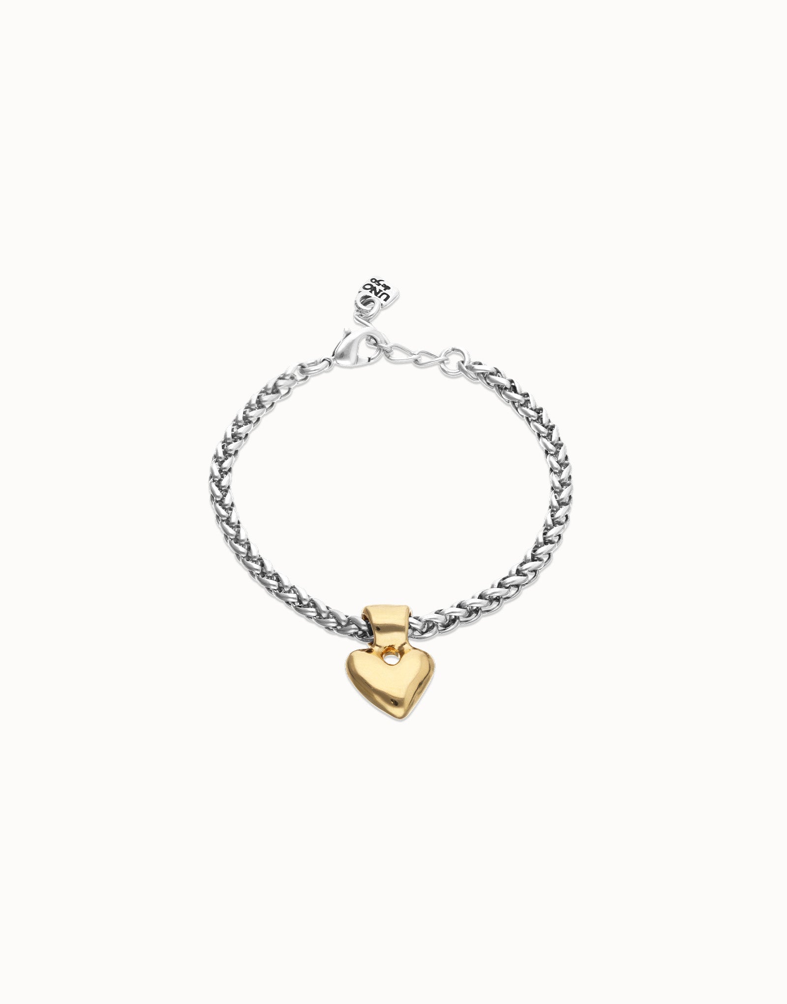 Uno de 50 Chain Bracelet with Small Heart Detail